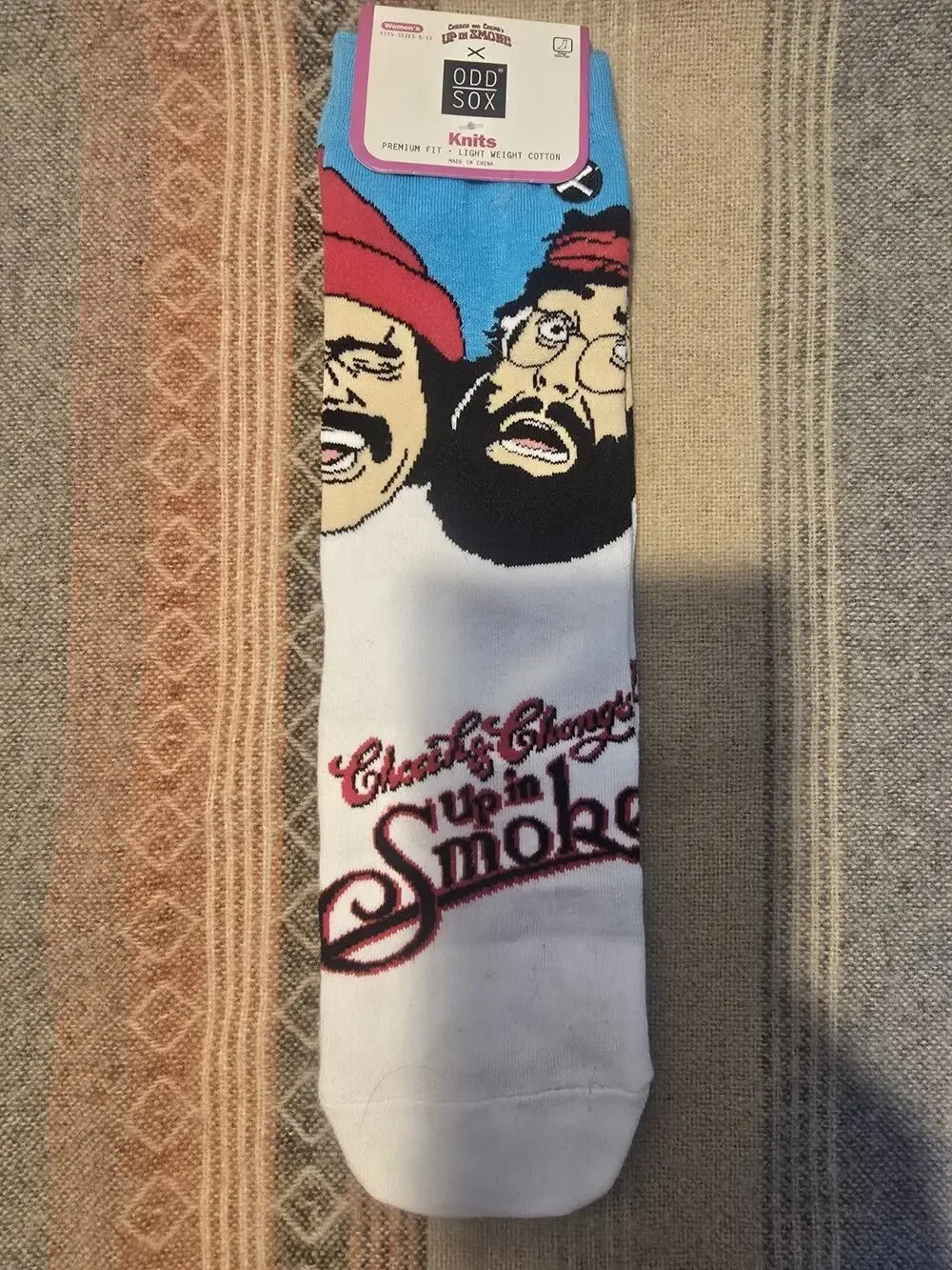 Odd SOX Cheech And Chong Socks WOMENS 5-11 RETRO UP IN SMOKE 70s 80s gift NEW